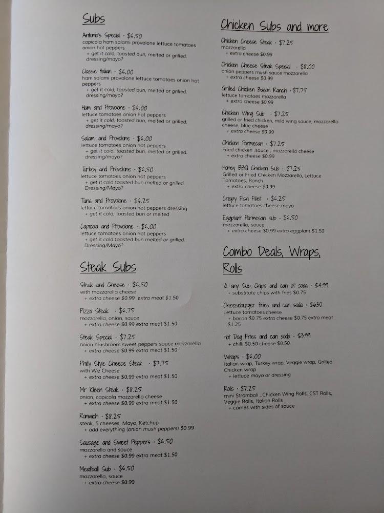 Antonio's Pizza Menu image 3